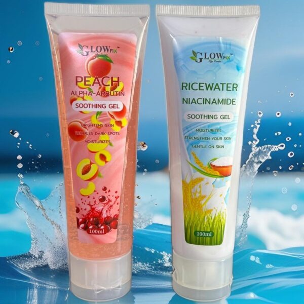 Peach Alpha Arbutin & Rice Water Niacinamide Soothing Gel Combo Pack