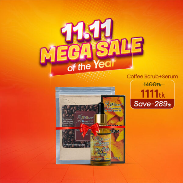 Arabic Coffee Scrub + Turmeric Serum (2 Pcs Combo)